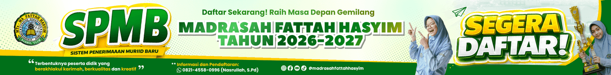 SPMB Madrasah Fattah Hasyim 20262027